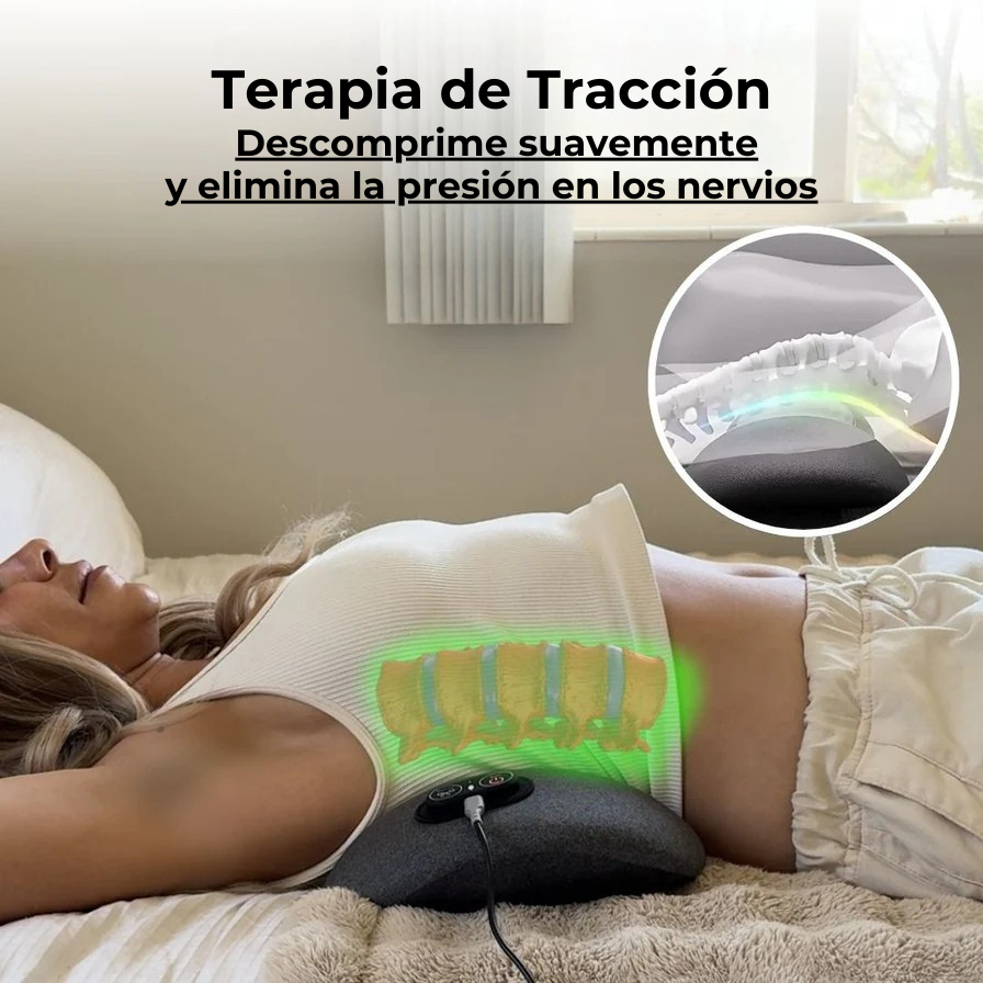Antes y después de descompresión lumbar